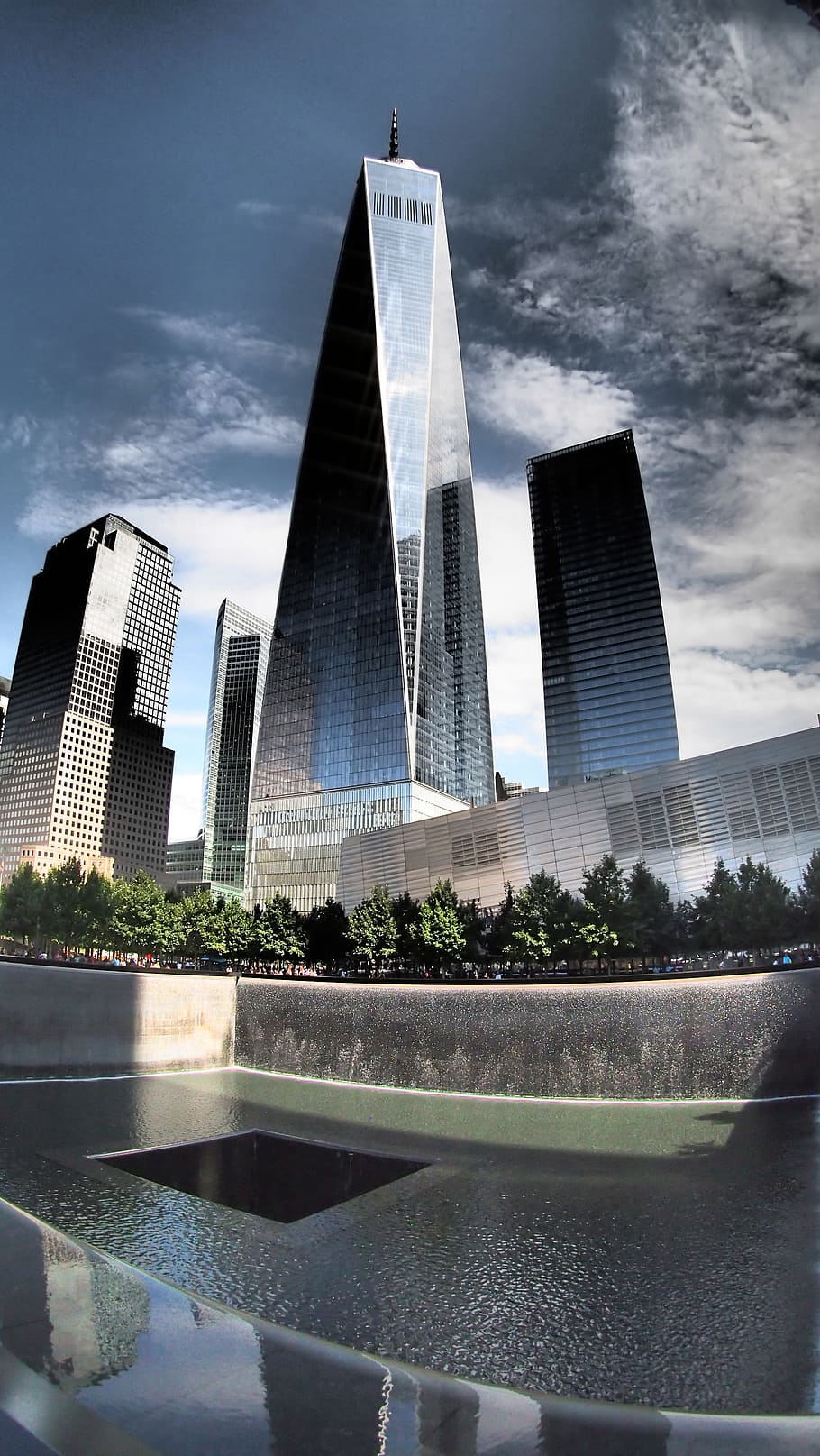 gray, concrete, building, daytime, new york, world trade center, 1wtc, memorial, united states, monument