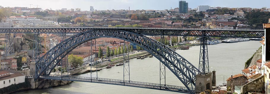 porto, ponte maria pia, eiffel, gustave eiffel, railway bridge, engineer, bridge, construction, architecture, bridge - man made structure