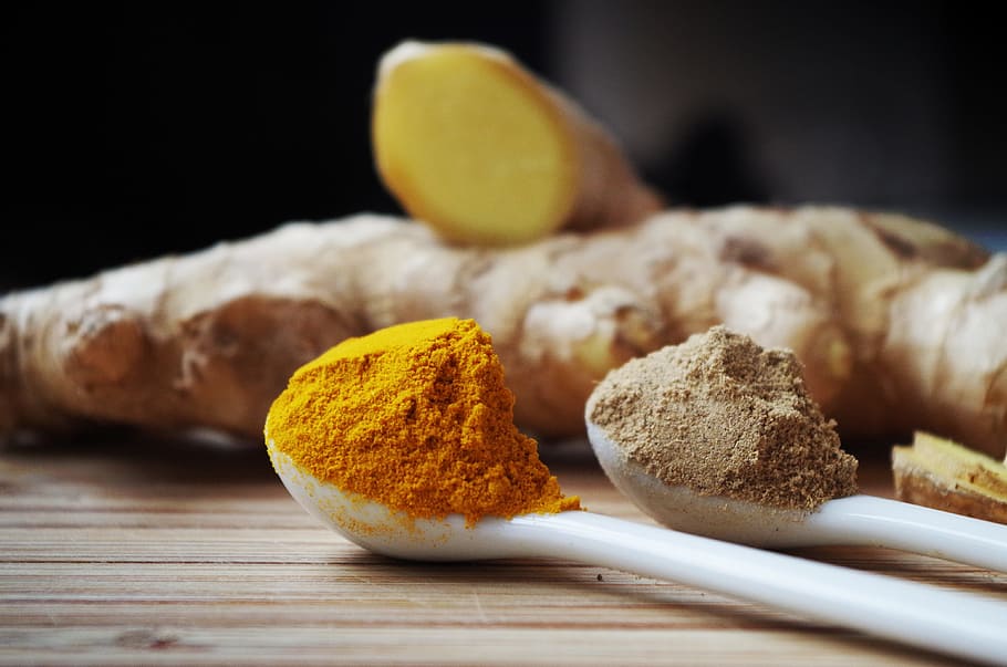 spice and ginger, ginger, the root of the, pepper, cooking, health, fragrant, baking, turmeric, powder