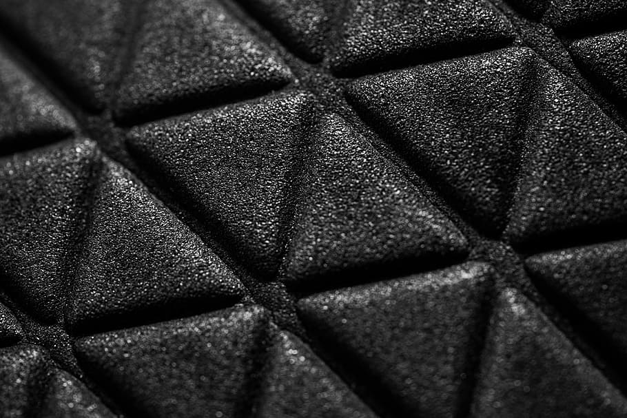 triangle 3, macro pattern, Triangle, 3D, Abstract, Macro, Pattern, all black, black, black and white