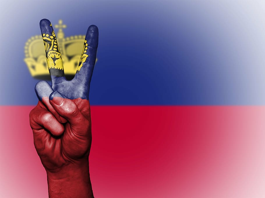 liechtenstein, peace, hand, nation, background, banner, colors, country, ensign, flag