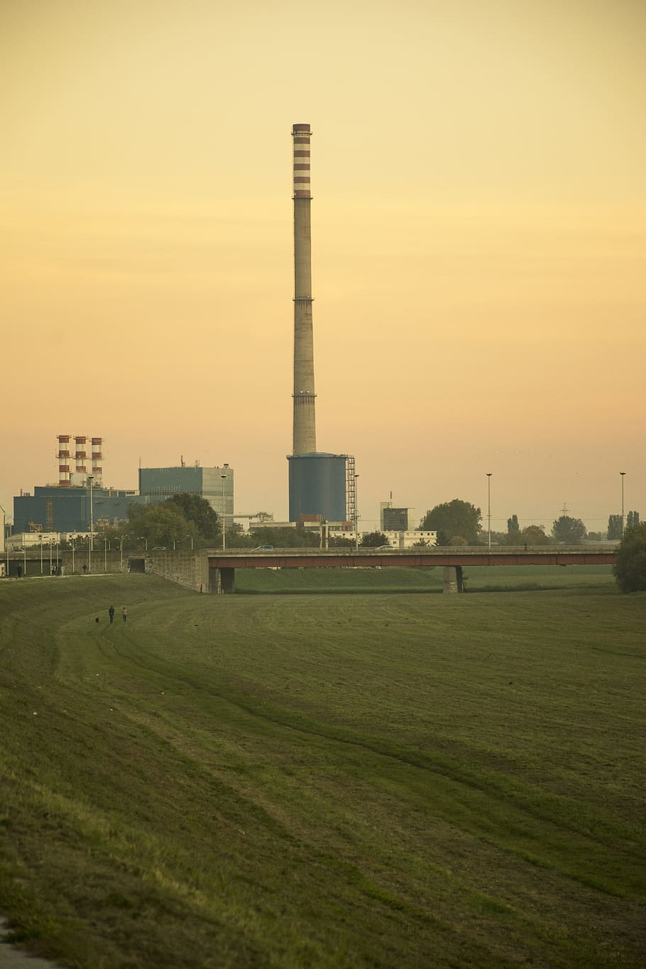 zagreb, power plant, industrial, industry, pollution, power, production, landscape, energy, sky