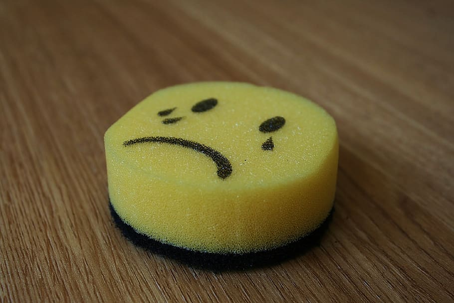 smilie, emoticon, sad, smiley, yellow, face, emotion, expression, feelings, emotions
