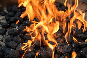 briquette fire