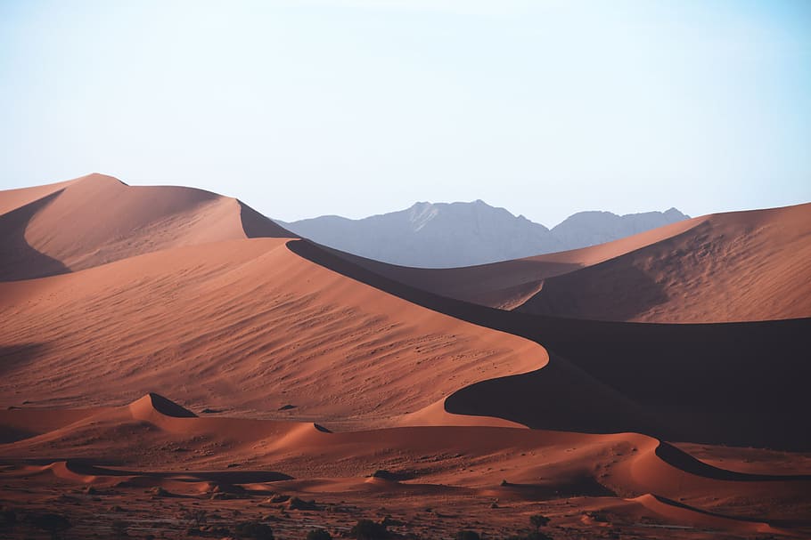 deserto, Dunas de areia, Namíbia, África, natureza, calor, quente, paisagem, natural, selvagem