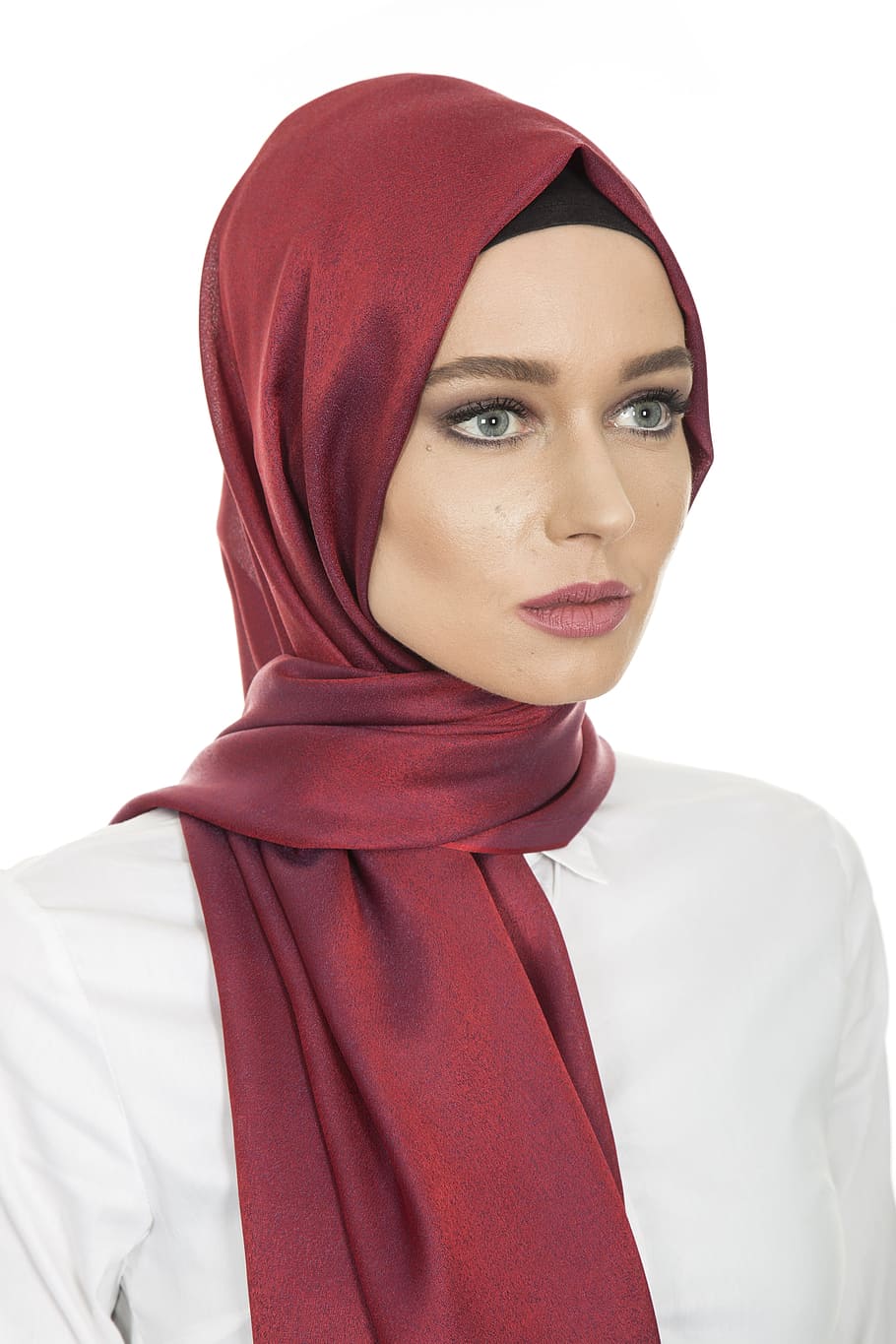 mujer, moda, islam, ropa, pañuelo en la cabeza, hijab, la mujer joven, sesión de moda, modelo joven, belleza