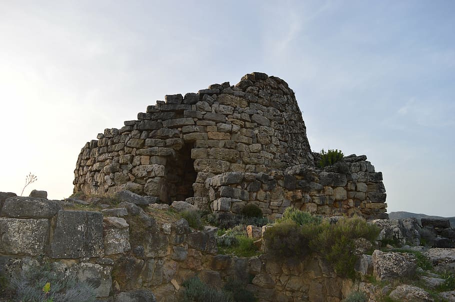 nuraghe, sardinia, seui, serbissi, history, the past, ancient, sky, architecture, built structure