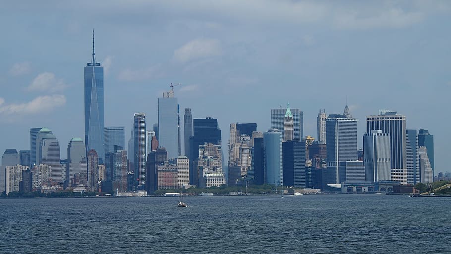 nueva york, horizonte, rascacielos, amsterdam unida, estados unidos, ny, nyc, gran manzana, horizonte urbano, paisaje urbano