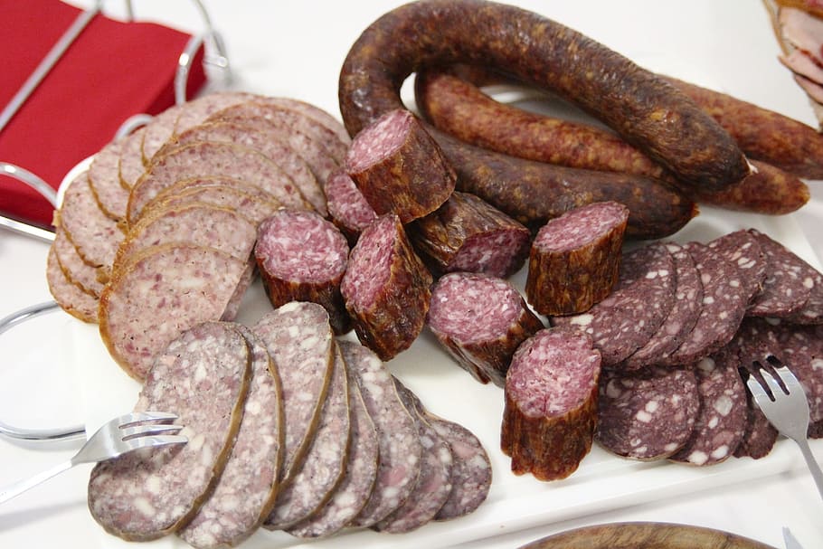 Feast, Blood Sausage, sausage, liver sausage, pig-slaughtering, food and drink, meat, food, healthy eating, freshness