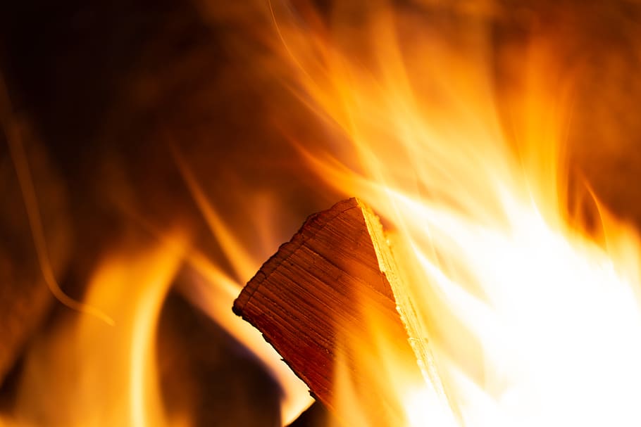 campfire, wood, flame, fire, camp, heat, burn, fireplace, charcoal, energy