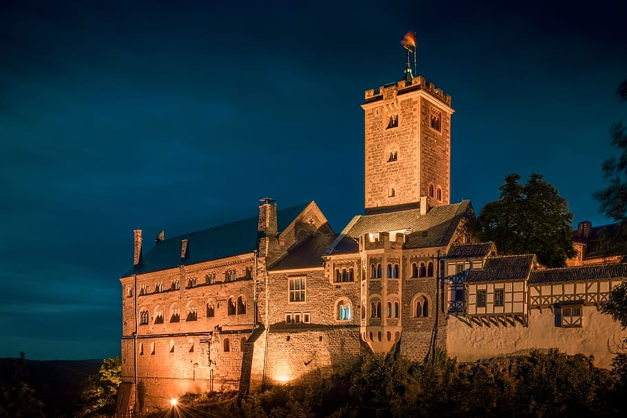wartburg castle, eisenach, thuringia germany, castle, world heritage, cultural heritage, luther, germany, historically, fortress