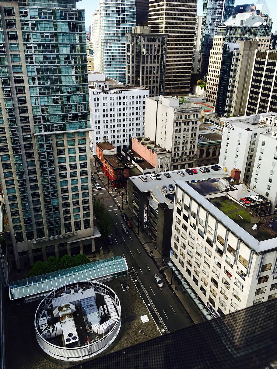 City, Vancouver, Vancouver, Canada, city, vancouver, canada, architecture, high angle view, building exterior, skyscraper, built structure