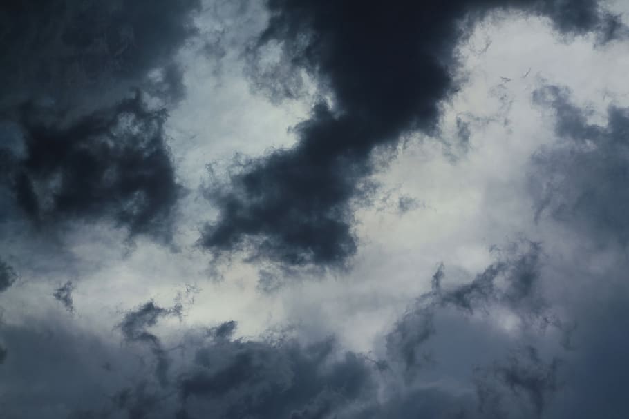sky, clouds, background, thunderstorm, weather, atmosphere, gloomy, dark, texture, mystic