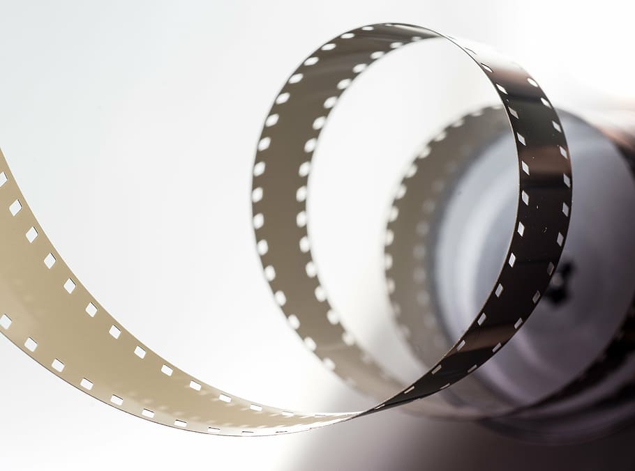 película marrón, película, cine, carrete, retro, entretenimiento, antiguo, vintage, video, tira de película