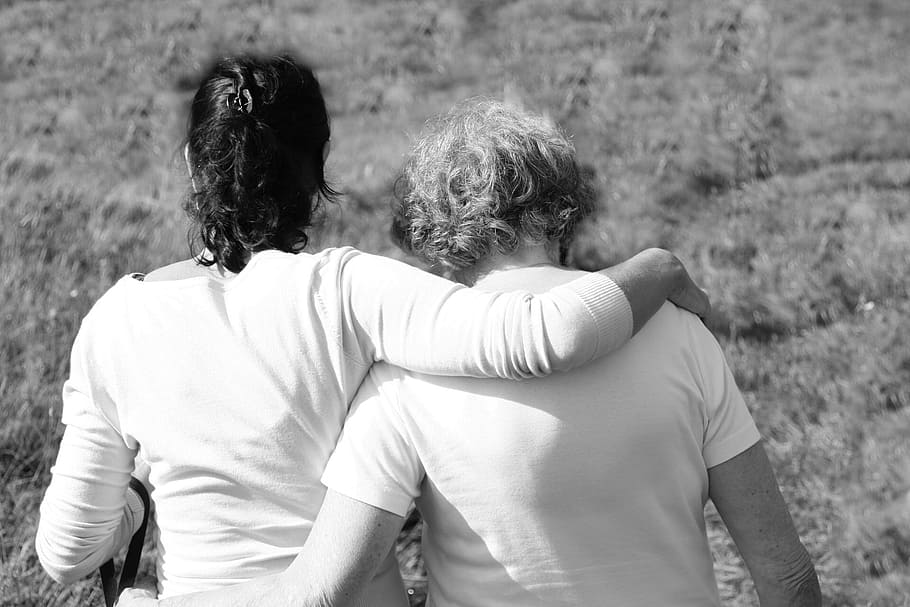 mother, daughter, together, loss, joy, embrace, love, understanding, to luis, hiking