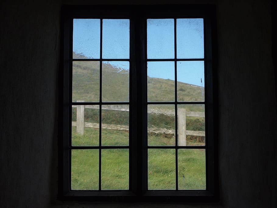church, window, wales, old, view, glass, transparent, glass - material, indoors, day