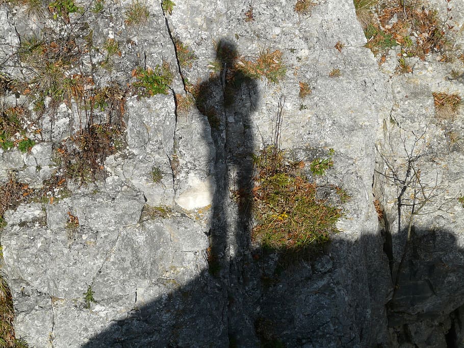 Hispanic, Human, Shadow Play, shadow, person, light, silhouette, rock, stand, one person