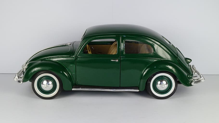 vw beetle, vw käfer, 1951, 1x18, model car, maisto, mode of transportation, car, transportation, retro styled