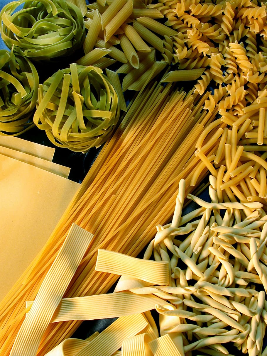brown pasta, noodle, pasta, food, vegetarian, spaghetti, penne, italian food, raw food, tagliatelle