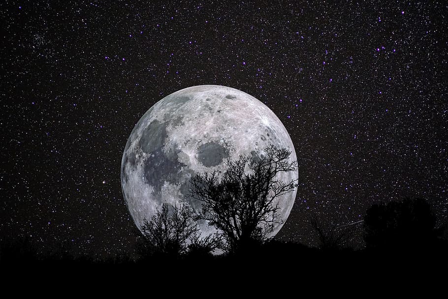 Nasa Moon Night Sky