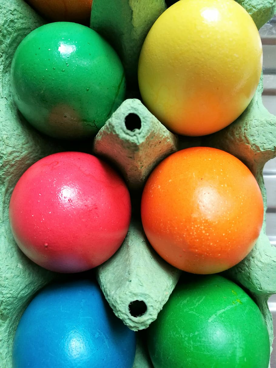 egg, colorful, easter, easter eggs, happy easter, colored, colored eggs, dyed easter eggs, multi Colored, food