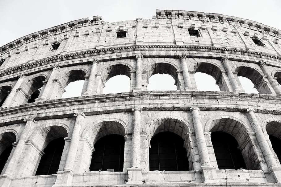 Rome, Construction, Colosseo, arch, coliseum, monument, landmark, roman, europe, italy