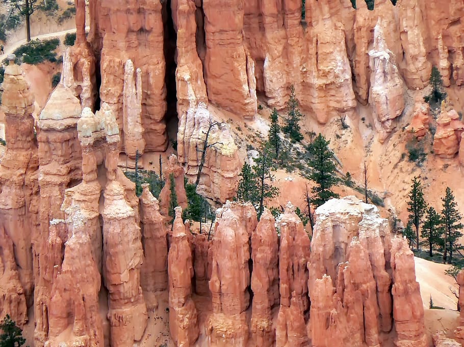 usa, cliff, bryce canyon, hoodoos, erosion, national park, panorama, tourist site, landscape, immensity