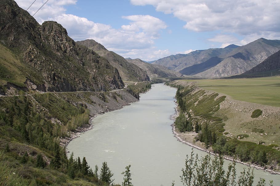 altai, katun, mountain river, mountains, height, beauty in nature, scenics - nature, mountain, water, tranquil scene