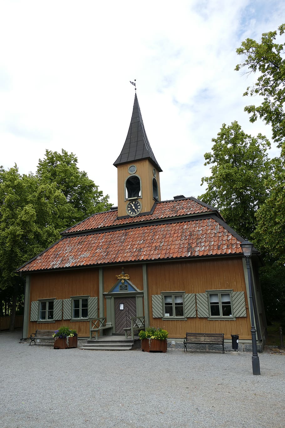 sigtuna, sweden, stockholm, historic center, historically, town hall, wood, crown, architecture, built structure