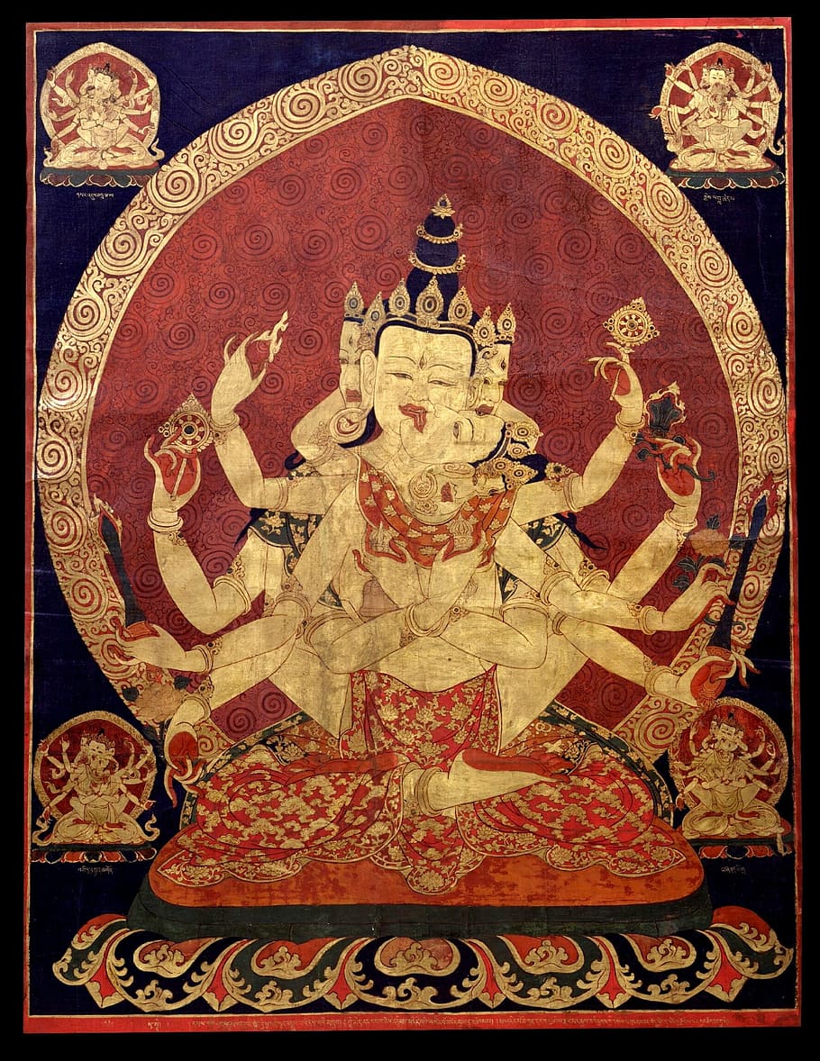 hindu god tapestry, tibet, tibetan, buddhism, goddess, deity, gods, religious, faith, oriental