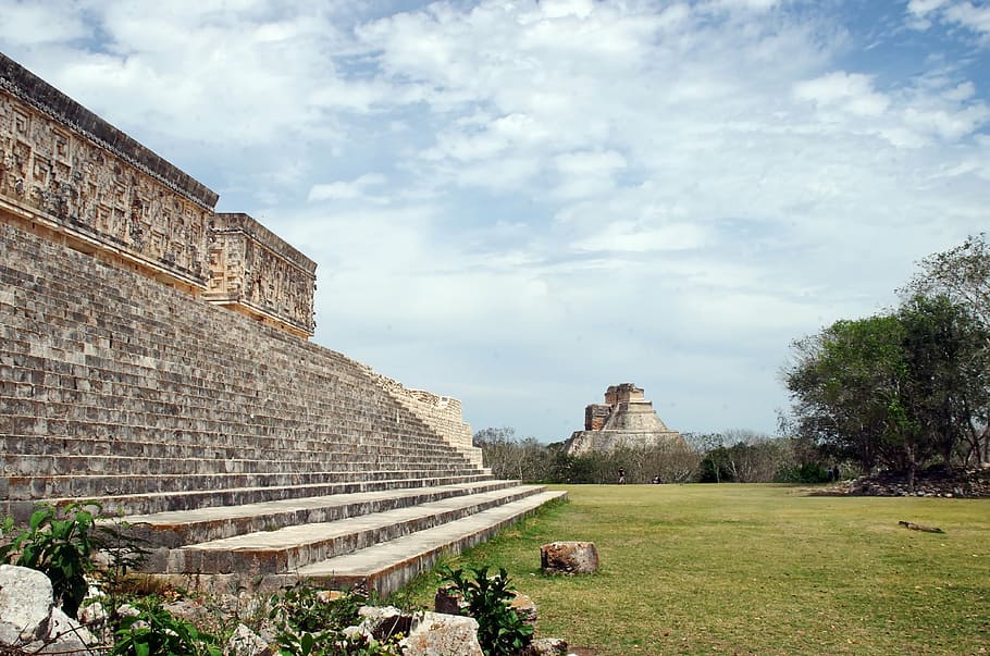 mexico, uxmal, pyramid, maya, ruins, columbian civilization, yucatan, architecture, famous Place, history
