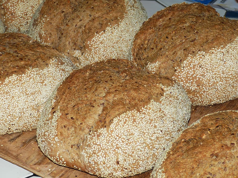 bread, food, bake, baked, delicious, baked goods, bauernbrote, cereals, grains, bakers bakery
