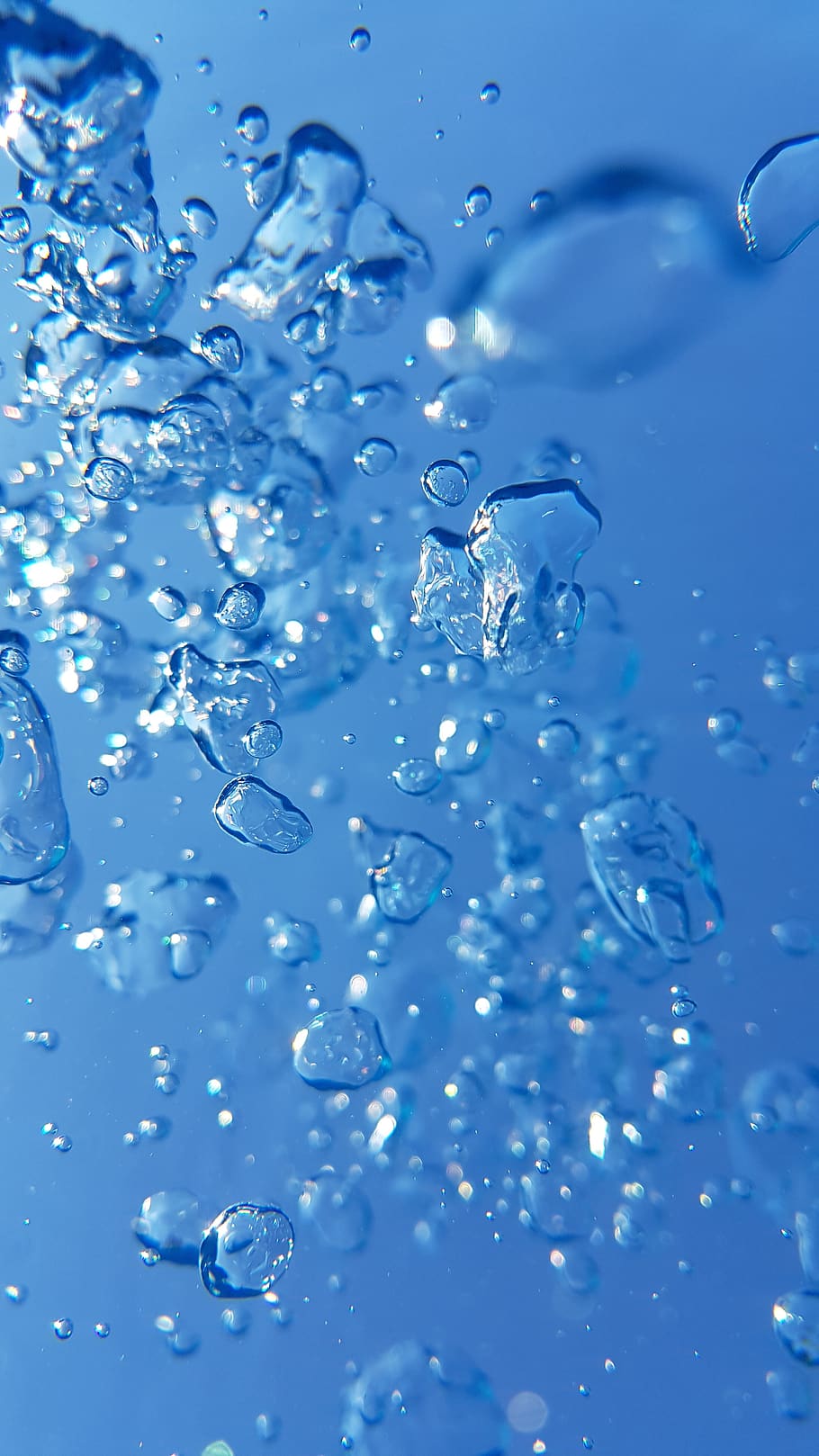 air, bobbles, bubble, pool, background, bobble, nature, bubble water, blue, biru