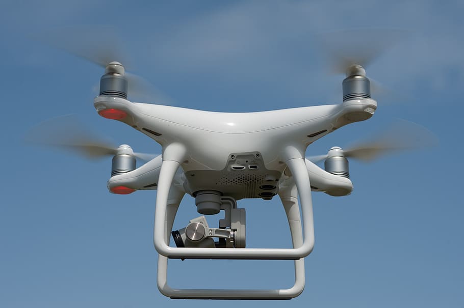 drone, camera, multicopter, aerial view, flight, aerial, technology, flying, sky, electronics