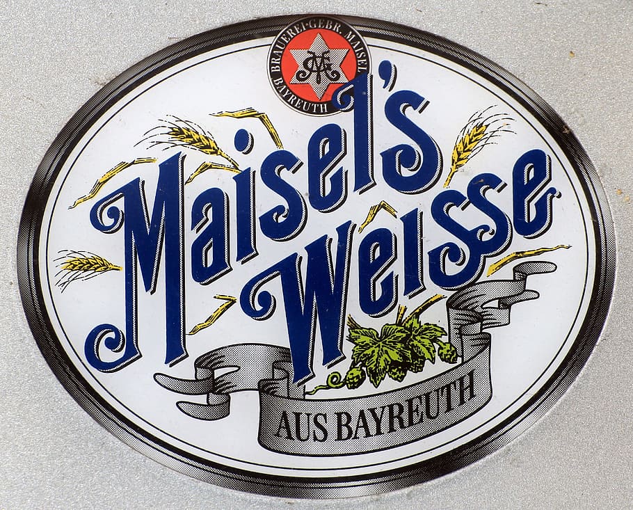 beer, shield, advertising, maisels, advertising sign, brewery, logo, text, communication, food and drink