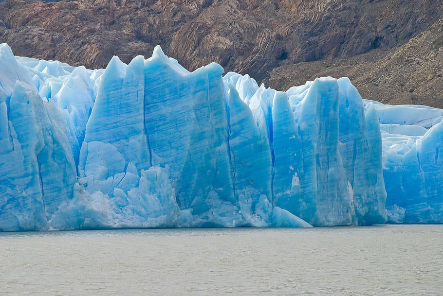 iceberg, corpo, água, durante o dia, geleira, gelo, natureza, chile, trekking, neve
