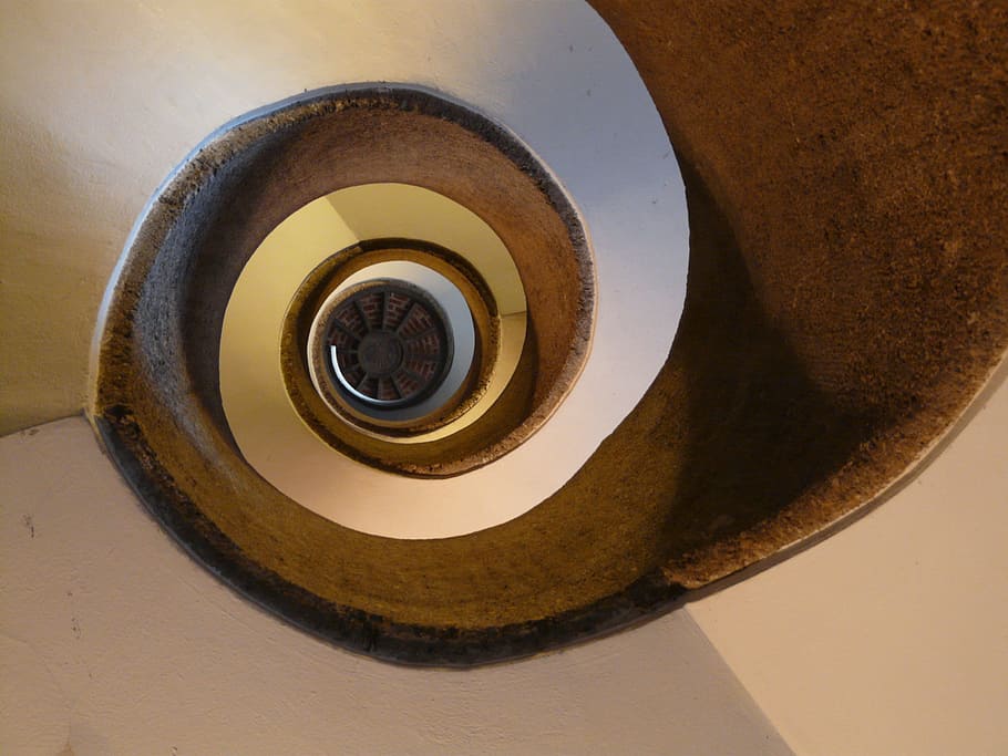 stairs, spiral staircase, emergence, gradually, staircase, architecture, stone, away, rise, high