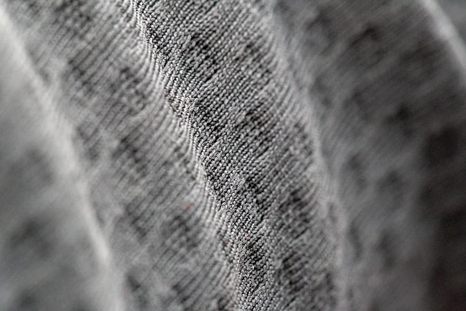 gris, tela, macro, textura, de cerca, ropa, cosido, patrón, prendas de vestir, textil