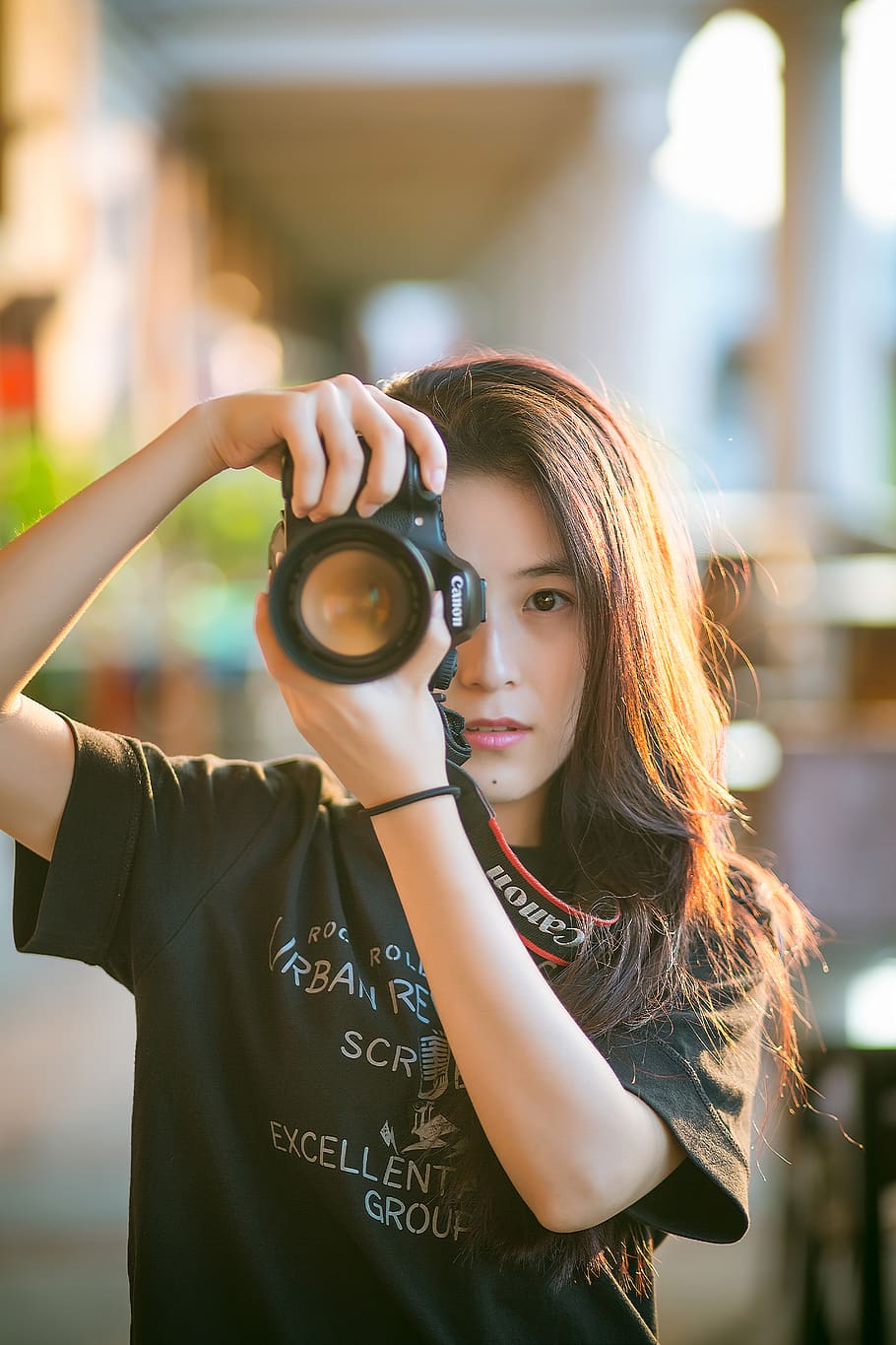 canon, lens, photography, photographer, people, woman, beauty, focus on foreground, one person, front view