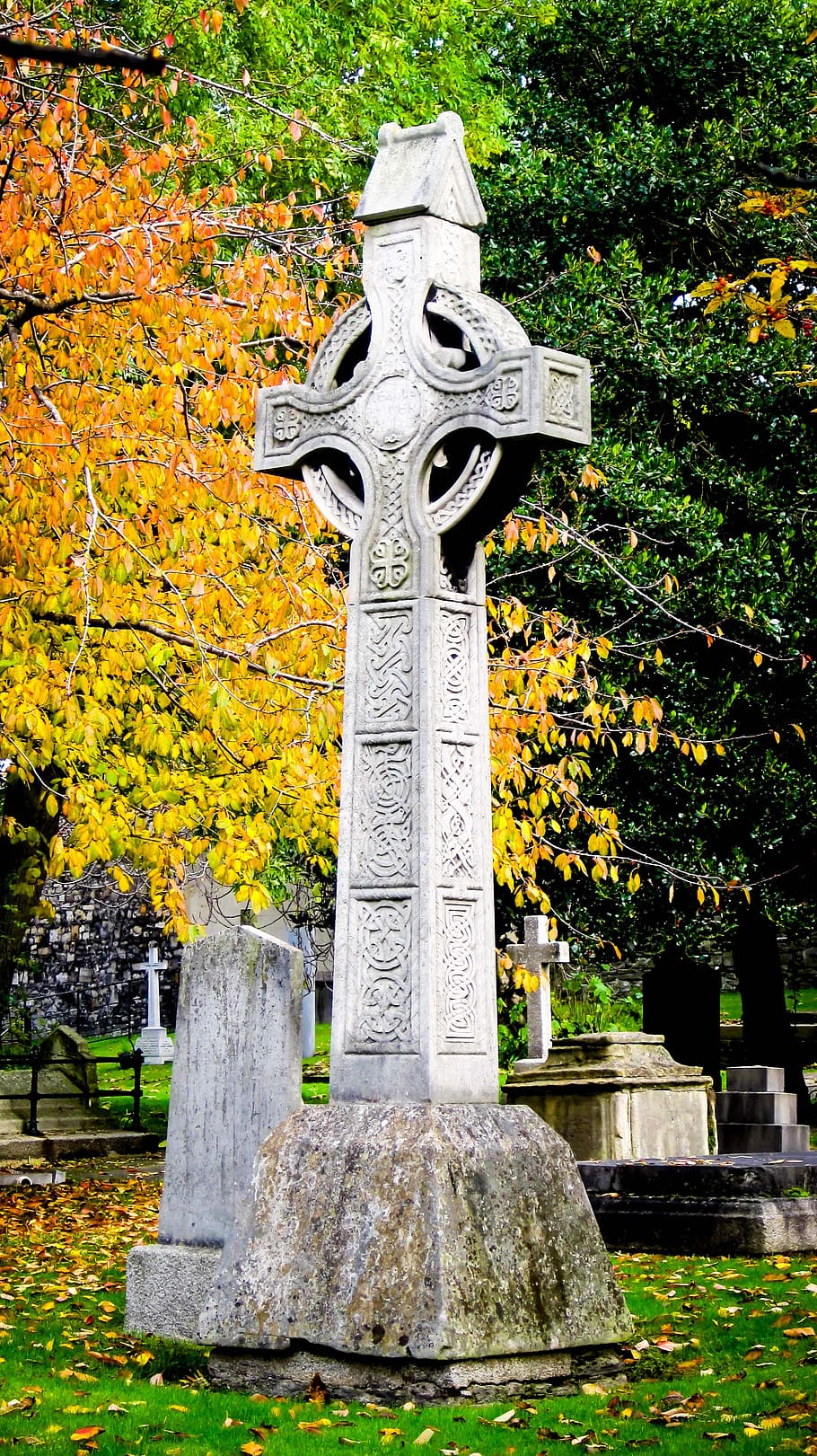 cemetery, dublin, st, patrick, patrick's cathedral, ireland, mourning, grave, tombstone, tomb