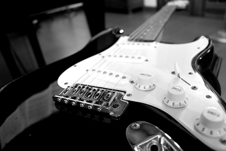 closeup, stratocaster, electric, guitar, electric guitar, rock, strings, music, string instrument, musical instrument