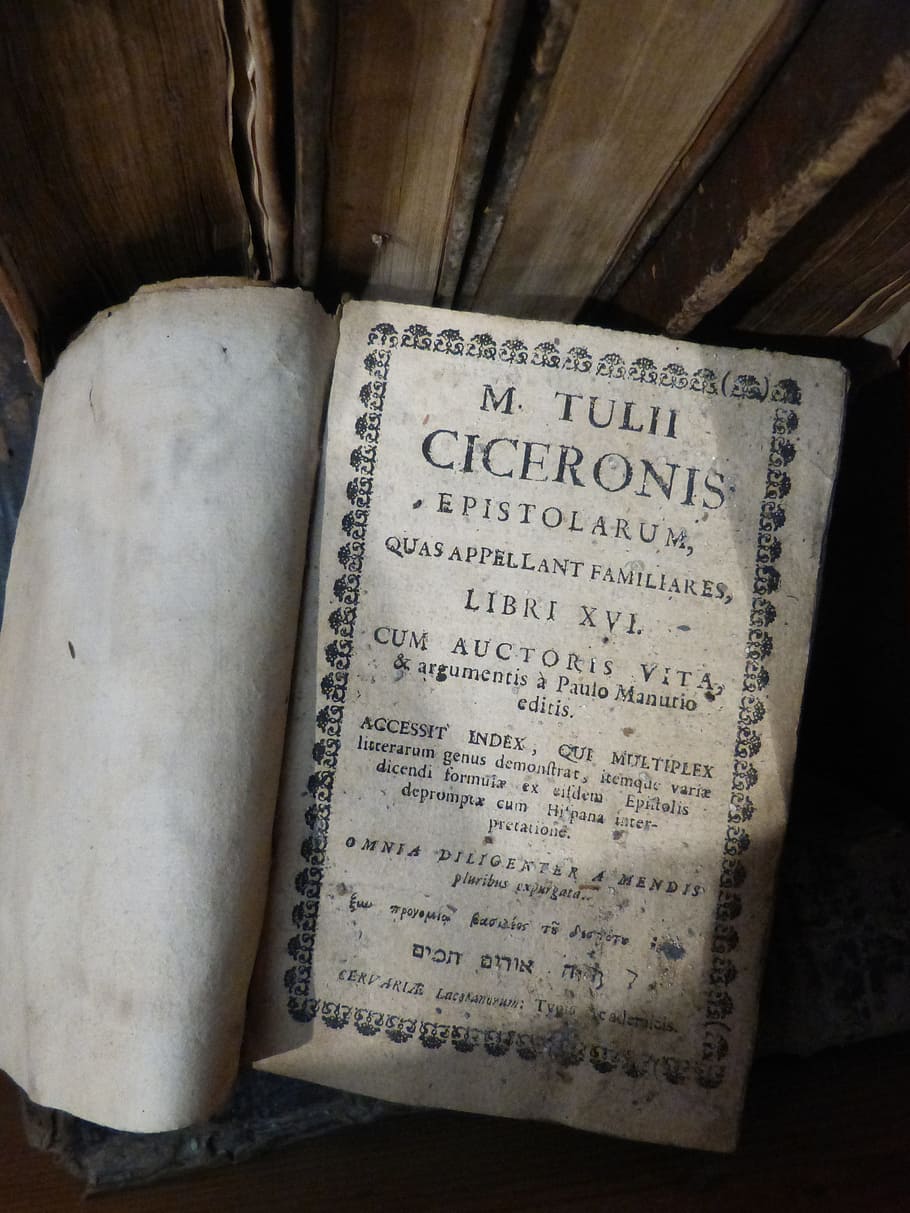 book, old book, incunabulum, printing, typography, cicero, text, western script, communication, indoors
