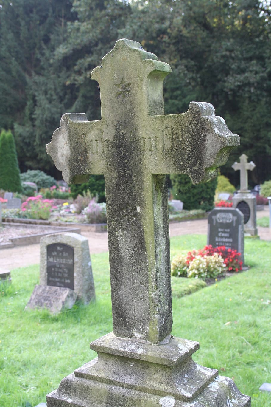cruz, vieja cruz, piedra conmemorativa, cementerio, viejo, lápida, viejo cementerio, resistido, alta cruz, luto