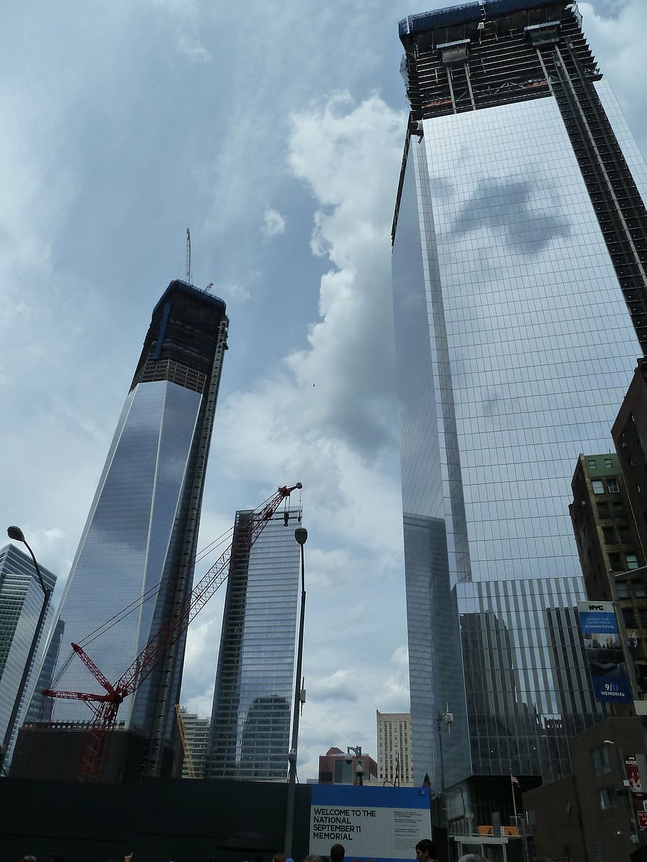 one world trade center, manhattan, towers, downtown, landmark, 1 wtc, built structure, architecture, building exterior, city