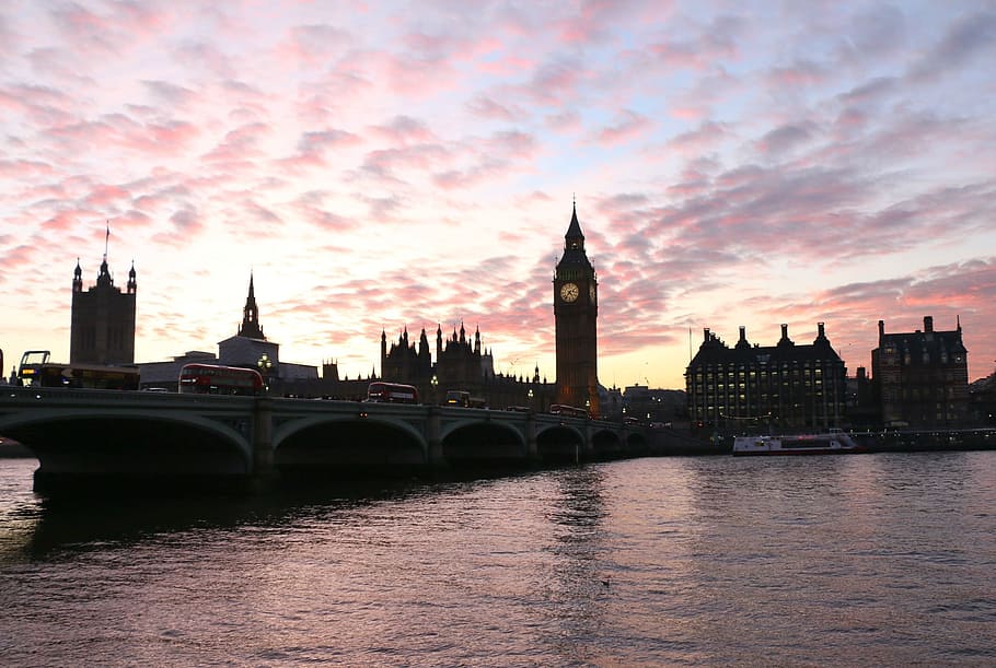 elizabeth tower, london, London, Big Ben, England, Clock, Uk, sunset, architecture, tourism, clock tower