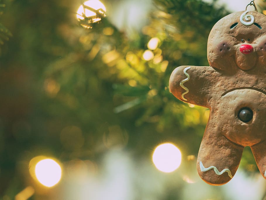 Navidad, decoración, árbol, luces, bokeh, desenfoque, adornos, vacaciones, temporada, centrarse en primer plano