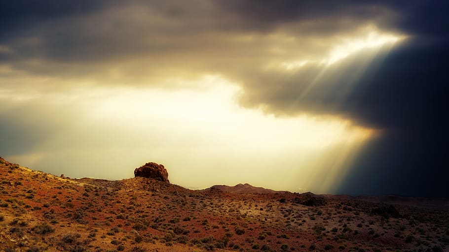 Nevada, desierto, nubes, luz, roca, formación rocosa, paisaje, naturaleza, viaje, escénico