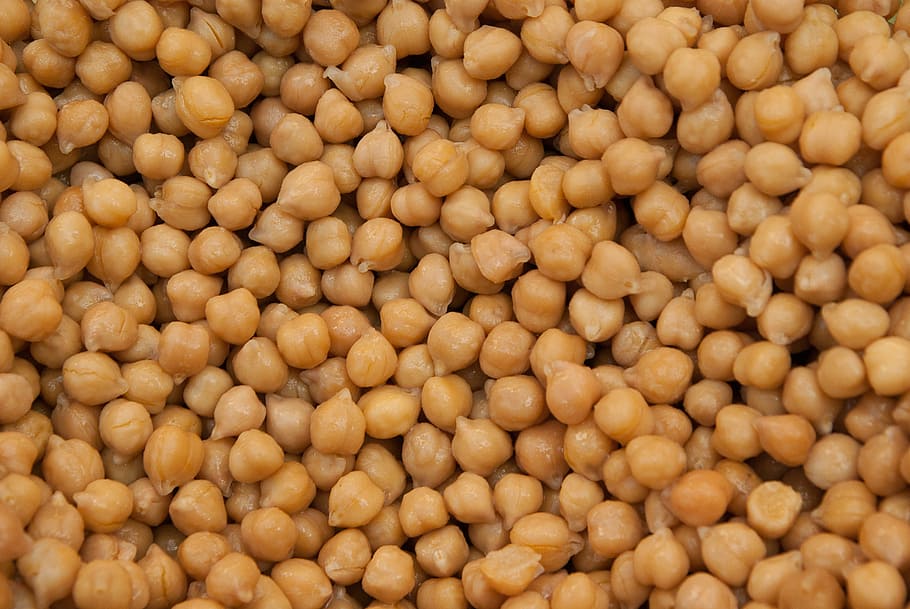 brown nuts, chickpeas, legume, market, food and drink, backgrounds, full frame, large group of objects, food, abundance