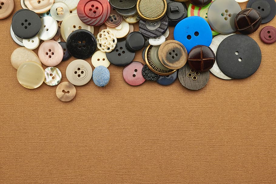 sewing, buttons, background, assortment, variety, clothes, craft, shapes, circle, texture