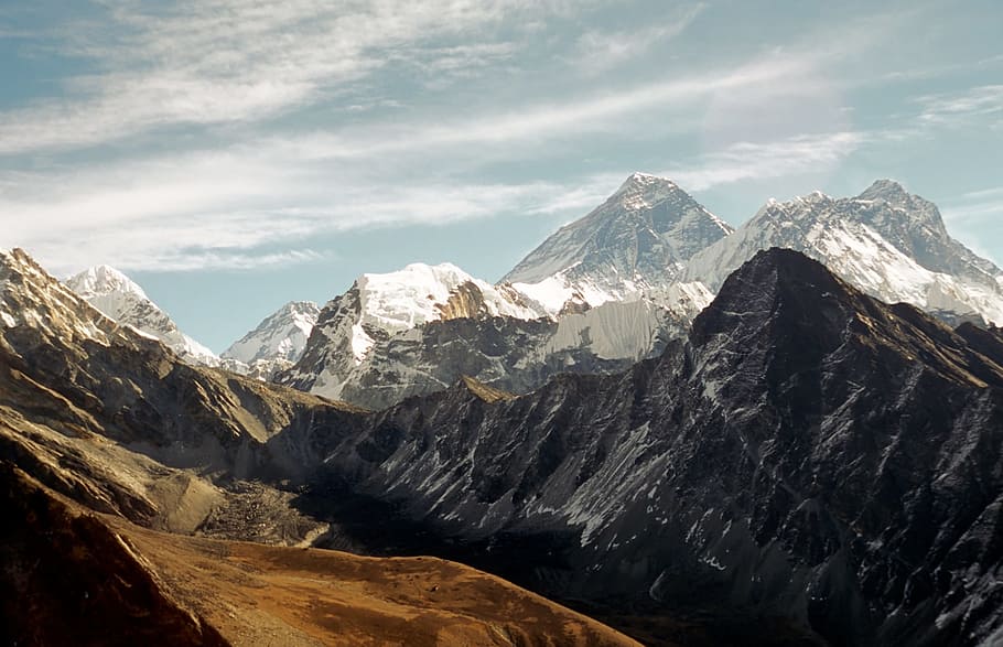 everest, nepal, himalaya, mountain, peak, sagarmatha, khumbu, hiking, trek, scenics - nature